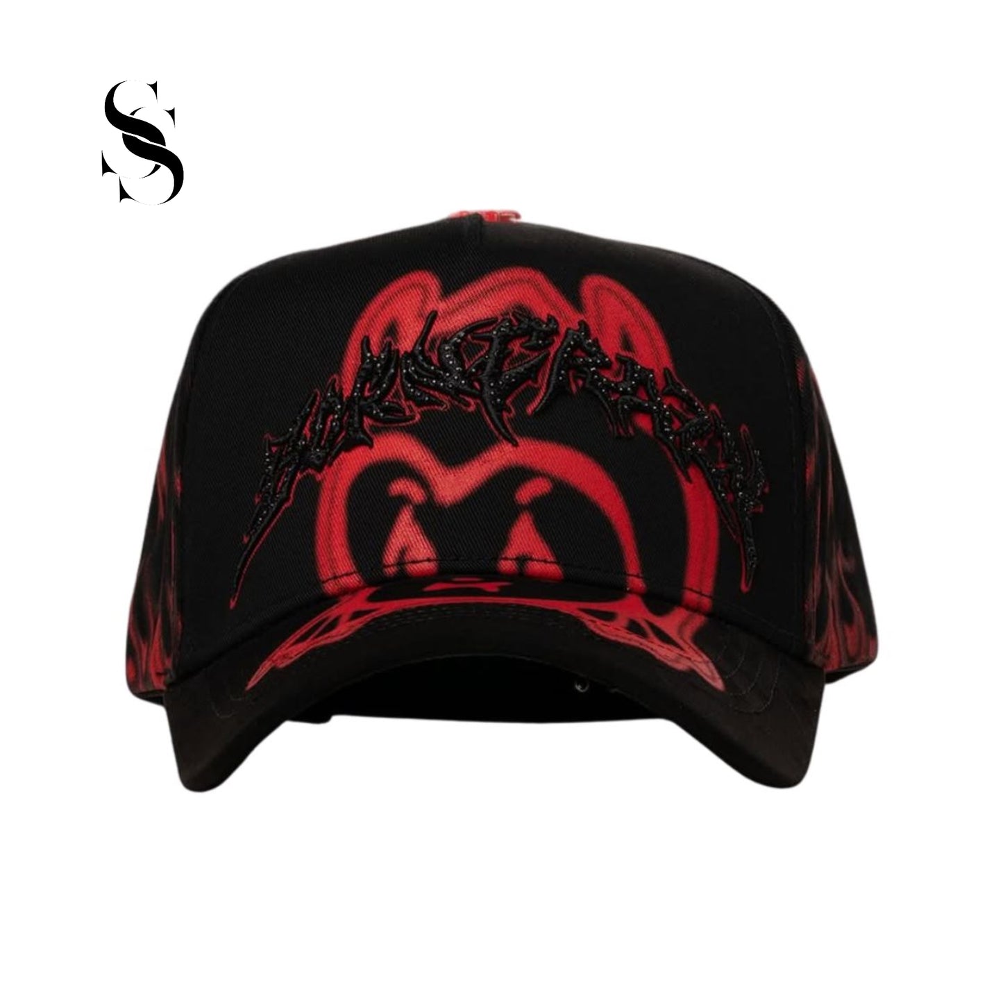 Gorra urbana Barbas Hats, modelo Born Crazy con diseño frontal bordado de estética streetwear y visera curva