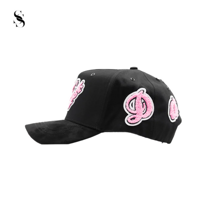 Sombrero Dandy Hats Fuck Off de Second Shot, gorra negra con diseño llamativo y logotipo en la parte frontal.