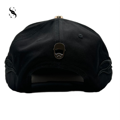 Sombrero Barbas Hats B Star de Second Shot, con diseño de estrella en color negro, vista frontal del accesorio para hombre.