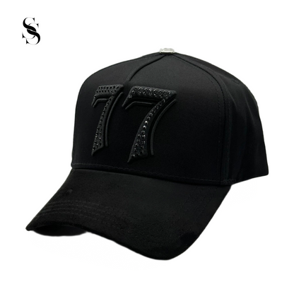 Sombrero Barbas Hats 77 de la marca Second Shot, con diseño clásico y bordado en la parte frontal, en color negro.