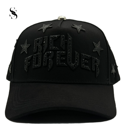Gorra de béisbol Barbas Hats x Rich The Kid Rich Forever de Second Shot, vista frontal con diseño en colores vibrantes.