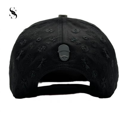 Sombrero Barbas Hats Chrome Blackout en color negro, con estilo moderno y diseño llamativo para hombres.