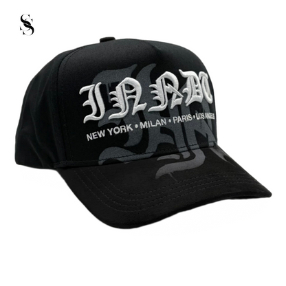 Gorra Innedit Ghost de Second Shot color negro con bordado blanco