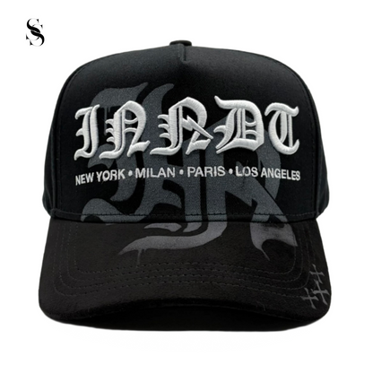 Gorra Innedit Ghost de Second Shot color negro con bordado blanco
