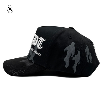 Gorra Innedit Ghost de Second Shot color negro con bordado blanco