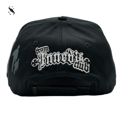 Gorra Innedit Ghost de Second Shot color negro con bordado blanco