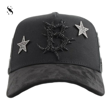 Sombrero Barbas Hats Dark Nebula de Second Shot, estilo elegante con diseño en tonos oscuros y detalles en la visera.