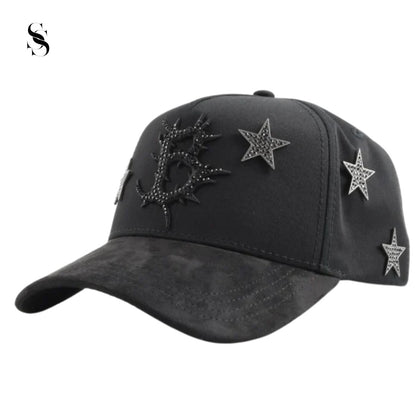 Sombrero Barbas Hats Dark Nebula de Second Shot, sombrero de ala ancha en color negro con detalles modernos y estilo elegante.