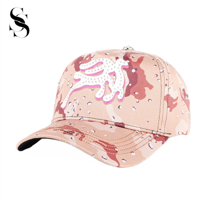 Gorra rosa Recon de 31 Hats de la marca Second Shot, vista frontal con diseño ajustado y visera curva.