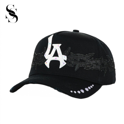 Sombrero de 31 Hats LA Thorns de Second Shot, gorra de estilo urbano con logotipo y diseño en colores oscuros y gráficos llamativos.