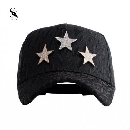 Sombrero de ala ancha Barbas Hats X CT Rockstar de la marca Second Shot, con diseño llamativo y detalles en la parte superior.