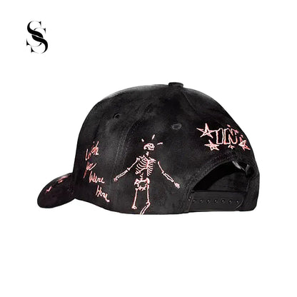 Gorra Innedit Muratravis Anniversary Rosa de Second Shot color negro con acabados color rosa