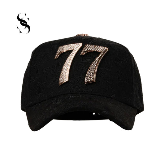 Gorra de visera curva Barbas Hats, edición especial 77 Last Edition con diseño urbano y detalles bordados en contraste