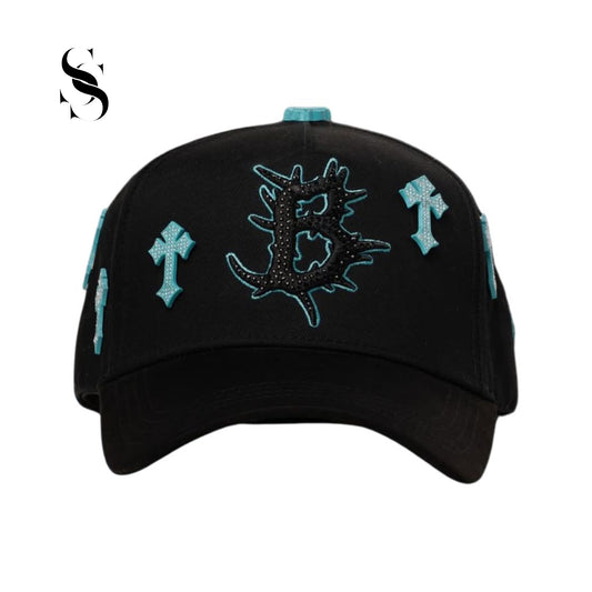 Gorra snapback estructurada Barbas Hats, modelo Heaven con bordado conceptual de estilo urbano de la colección GOOD & EVIL
