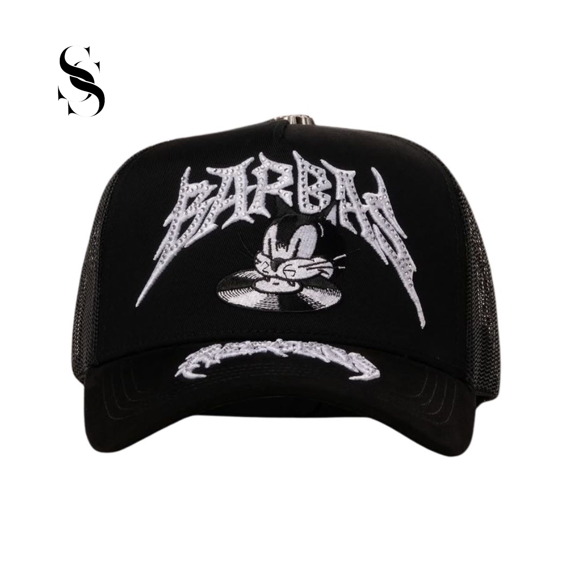 Gorra snapback Barbas Hats, modelo Records con logo y tipografía inspirada en la cultura urbana y detalles bordados