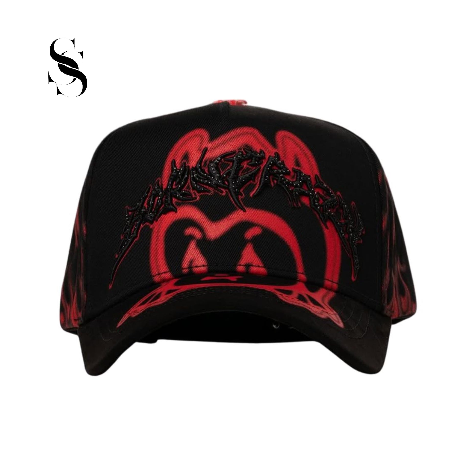 Gorra urbana Barbas Hats, modelo Born Crazy con diseño frontal bordado de estética streetwear y visera curva