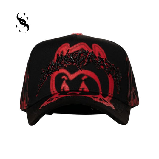Gorra urbana Barbas Hats, modelo Born Crazy con diseño frontal bordado de estética streetwear y visera curva