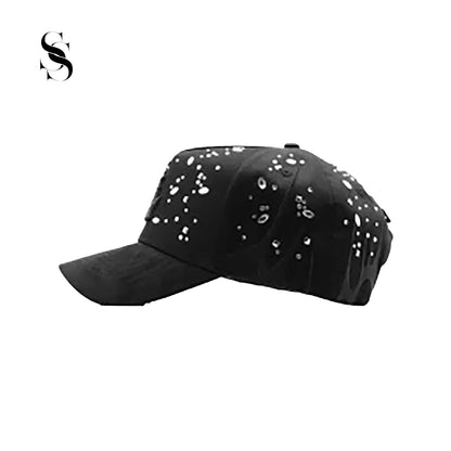 Sombrero Dandy Hats Tears con cristales brillantes por Second Shot, elegante y sofisticado para ocasiones especiales.
