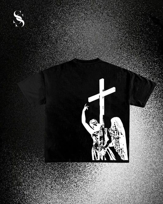 T-Shirt Angel Black - Second Shot