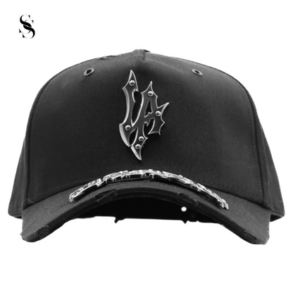 Sombrero de ala ancha Dandy Hats LA Metal de Second Shot, en color negro con detalles metálicos y diseño elegante.