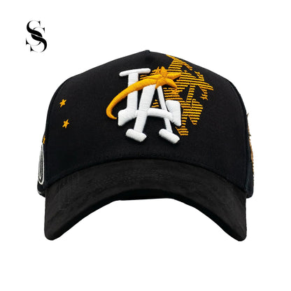 Gorra de 31 Hats de El Mago EAST LA, estilo casual con diseño distintivo, en color negro con detalles en blanco.