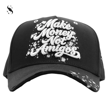 Sombrero Dandy Hats Make Money Not Amigos de Second Shot, estilo elegante con diseño distintivo en colores neutros.