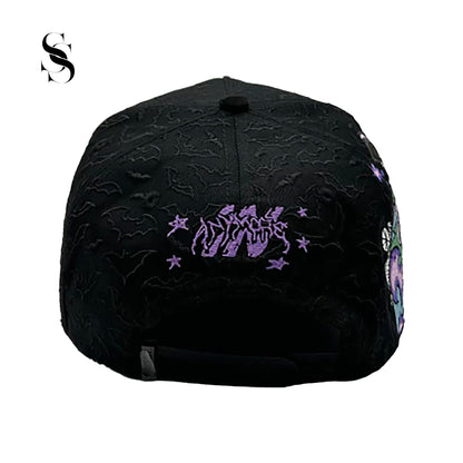 Gorra Innedit Muratravis Electric de Second Shot con diseño compacto color negro y morado