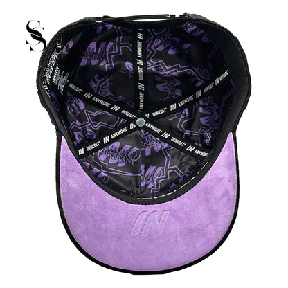 Gorra Innedit Muratravis Electric de Second Shot con diseño compacto color negro y morado