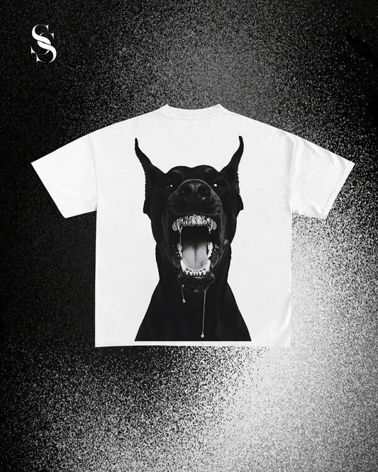 T-Shirt Angry Dog White - Second Shot
