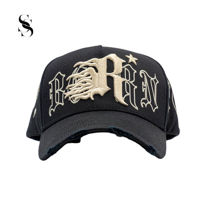 Sombrero Rebel Hats Freedom de Second Shot, estilo casual con diseño en color negro y logotipo en el frontal, para un look moderno.